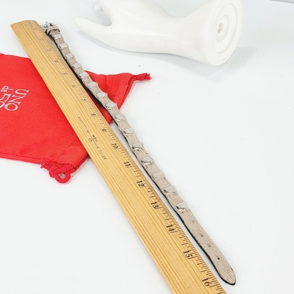 2015 Uno de 50 "No Blemish" Genuine Cow Hide Wrap Bracelet NWOT! PUL1362 - Picture 8 of 11